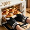 Silicone Oven Mitts, Heat Resistant 2PCS Oven Mitts with Soft