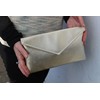 LONI Neat Envelope Metallic Clutch Shoulder Bag