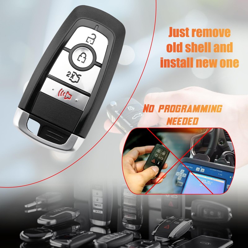 Sianxaido M3N-A2C93142600 Key Fob Shell Case Compatible with Fusion 2017-2020
