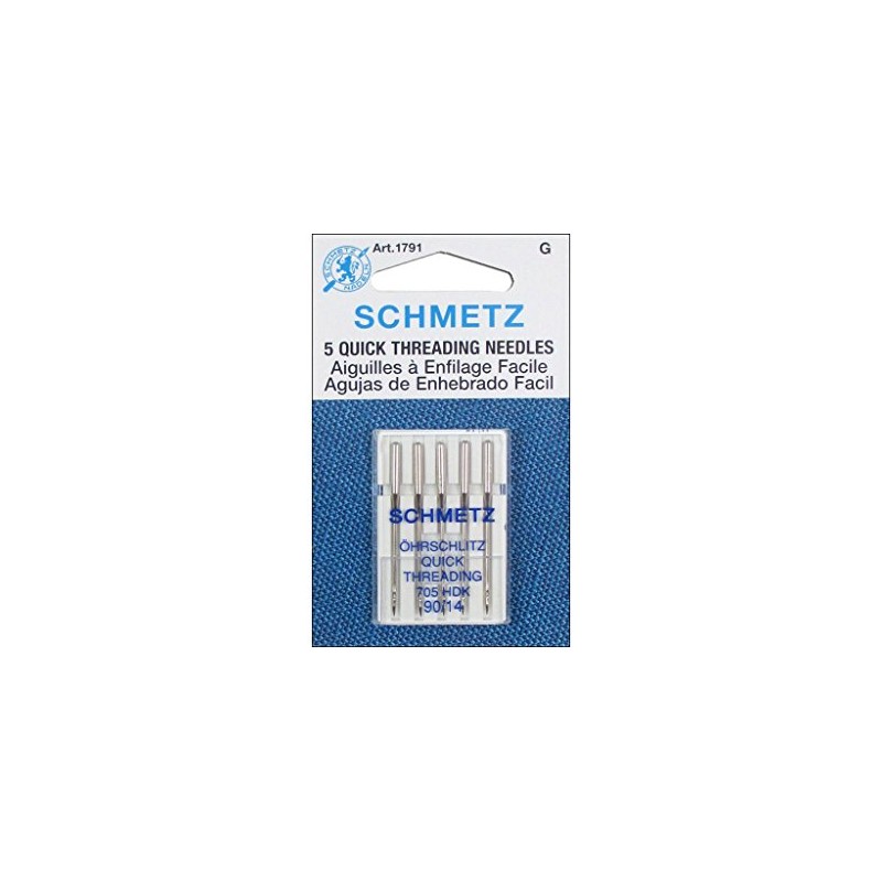 SCHMETZ Quick Threading (705 HDK) Sewing Machine Needles - Carded