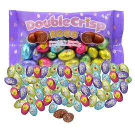 P2P Double Chocolate Crisp and Crunchy– Chocolaty Easter Eggs– for Easter Baskets and Egg Stuffers, 4.5 oz. (1 Bag)