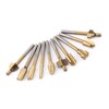 10pcs HSS Titanium Coated Woodworking Edge Cutters Trimmer Router Machine