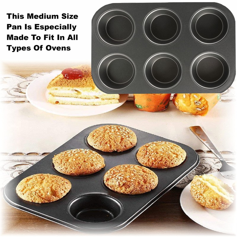 SUL Non Stick Muffin Trays Baking Moulds, Cupcake Tray for