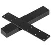 MOUNTAIN_ARK 6 Pack 11" x 2" Black Flat Mending Plate,