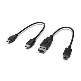 CME WIDI Uhost OTG USB micro-B MIDI Cable Pack 2 - USB micro-B OTG to USB-C (10cm) + USB A to USB-C (10cm) - USB cables for connecting WIDI Uhost (Wireless MIDI) with USB MIDI instrument and computer