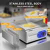 DULONG Electric Flat Top Grill,1500W Electric Flat Top Griddle,14" Stainless