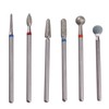 MZCMSL Russian Cuticle Drill Bit Set with Case,6pcs Cuticle Remover