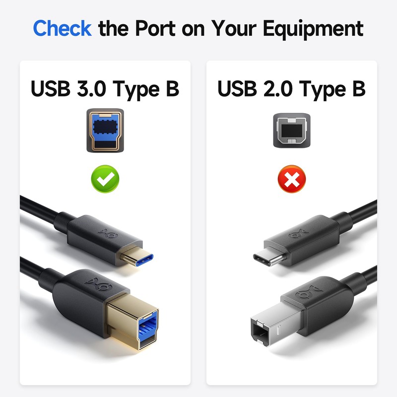 Cable Matters USB C to USB B 3.0 Cable -