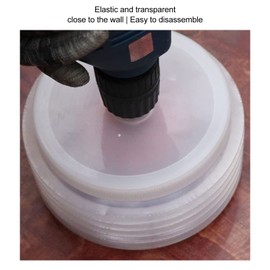 Electric Drill Dust Cover Ash Bowl, Drill Dust Collector Hole Saw Accessories Ash Bowl Drill Dust Cover 160mm Diameter Ceiling Drill Hole Reaming Dust Stopper
