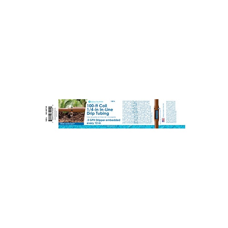 Mister Landscaper 100-ft Coil 1/4-in In-Line Drip Tubing