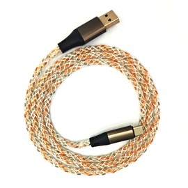 Generic RGB Glowing USB C Cable up to 6A/66W Fast Charging, Gradual LED, USB C to A, Durable & sync, for Android Phone, Speaker and More USB Device, 3.2ft (1.0m)