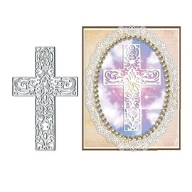 Religion Cross Metal Die Cuts, Religion Cross Cutting Dies Cut Stencils for DIY Scrapbooking Cards Decorative Embossing Paper Dies for Scrapbooking Card Making Album Arts Supplies