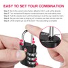 ZHEGE TSA Approved Luggage Locks, 3 Digit Padlock for Suitcase,