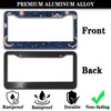 License Plate Frames for Women Blue License Plate Holder for