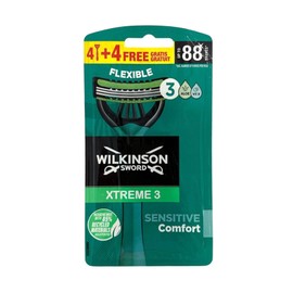 Wilkinson Sword Xtreme 3 Sensitive Flexible Disposable Razors Pack of 6 + 2 Free Pack of 8