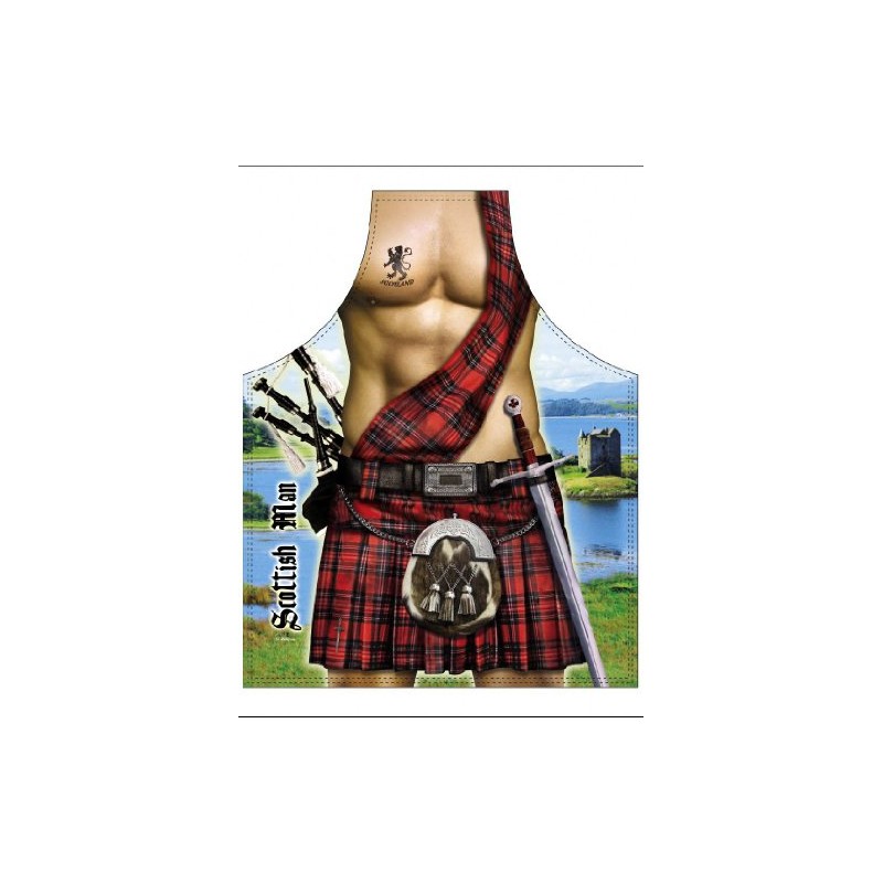 Scottish Man ---- Fun Apron ---- Let´s make the world