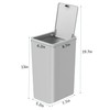 TIPGO Bathroom Trash Can with Lid, 10 Liter/ 2.6 Gallon
