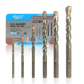 BULLITT 6 Pcs Masonry Drill Bits, PGM Certificated Concrete Drill Bit Sets, Industrial Strength Tile Drill Bits Set for Concrete,Masonry,Block,Brick and Stone（Ø4/5/6/8/10/12mm）