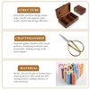 Sewing Kit Wooden Sewing Box with Accessories Retro Wooden Sewing
