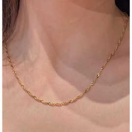 UNAHKTHY 14K Yellow Gold Rope Chain Pendant Necklace - Choose Your Width (0.7 mm, 0.9 mm, 1 mm) (1.5 mm wide, 24 inch)