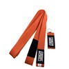 Choke&Chill BJJ Brazilian Jiu-Jitsu Belt with Keyring (Orange-Black, M3 (240