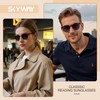 SKYWAY Reading Sunglasses for Women Men, Classic Round Outdoor Reader