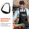 Mordx Bib Apron,Unisex Black Aprons Adjustable Washable,with 2 Pockets for