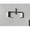Set of 2 Stainless-Steel Clinch-It 4" Concrete Fence-Post Brackets with