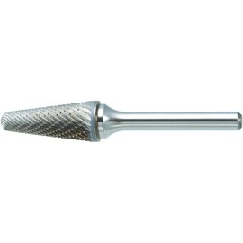 TRUSCO TB7C127 Carbide Bar, Round Taper Tip, Φ12.7 (14°) x Blade Length: 11.4 inches (29 x 6 mm), Shaft