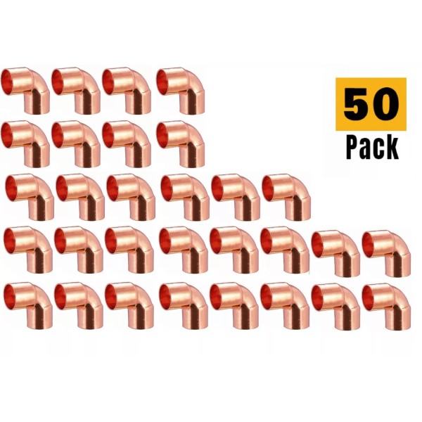 EZ-Fluid (50 Pcs) EZ-Fluid 3/4" Copper 90 Elbow C X