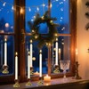 Wondise Flameless Window Candles with Remote Timer, Battery Operated Taper
