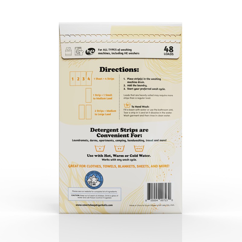 Smart Sheep - Laundry Strips - Laundry Detergent Strips -