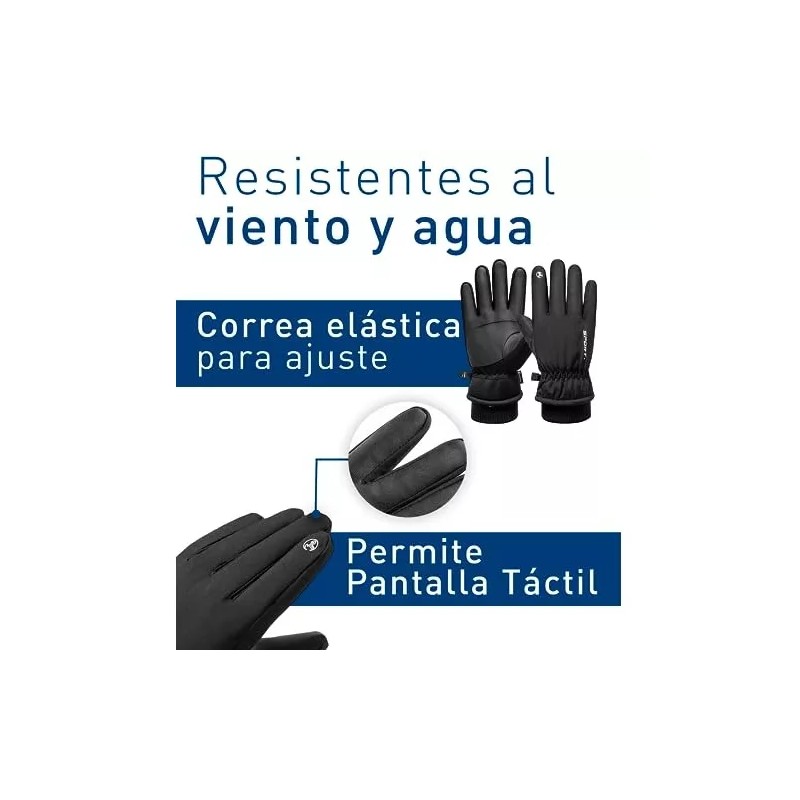 Bluelander Guantes Térmicos De Invierno Impermeables Pantalla Táctil