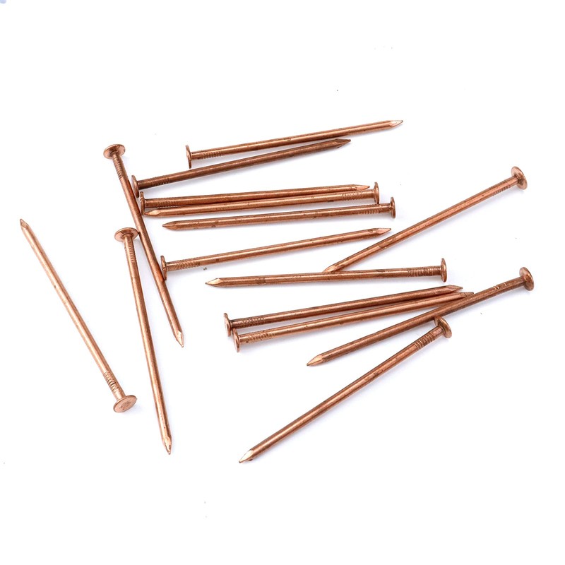 MY MIRONEY 10 Pack 3.4 Inch Copper Nails Solid Copper