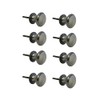 Infinity Decor Pack of 8 Black Old Style Cast Iron