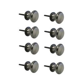 Infinity Decor Pack of 8 Black Old Style Cast Iron Antique Round Cabinet Knobs in 30mm – Suitable for Kitchen, Drawer, Cupboard, Dresser, Chest Door Furniture Pull