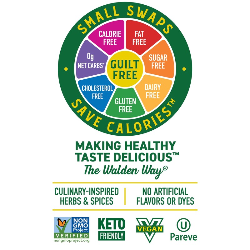 Walden Farms Chipotle Ranch Dressing – Calorie-Free, Gluten-Free, Low Carb,