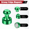 TOP MAGNETS 22pcs Fridge Magnets - Green Cute Refrigerator and