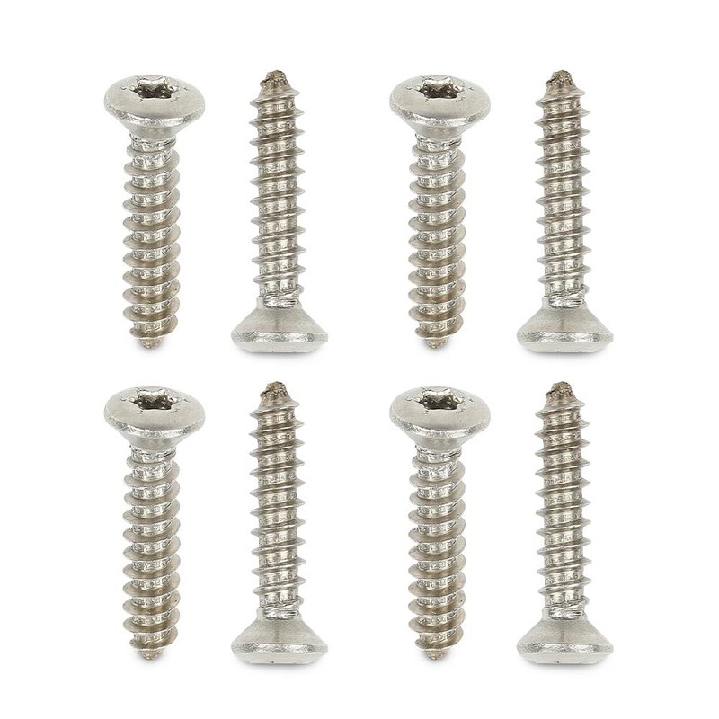G-PLUS Chrome Headlight Bezel Marker Grille Trim Screws Kit Chrome