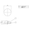 LIXIL INAX PBF-41-CV/K-SET Single Tub Push One Way Drain Plug,