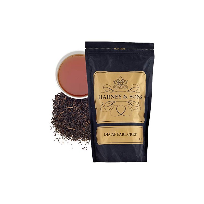Harney & Sons Decaffeinated Earl Grey, Loose Leaf Tea, 16