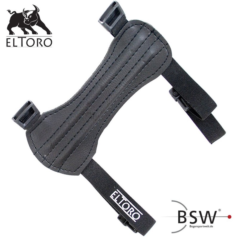 elToro Traditional Arm Guard Short - Black Edition; Accessories for