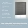 Cut-at-Home Cordless 100% Blackout Cellular Fabric Pleated Window Shade Pull-Down