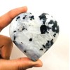 crystalmiracle Natural Rainbow Moonstone 62mm Heart Quartz Healing Gemstone Handmade