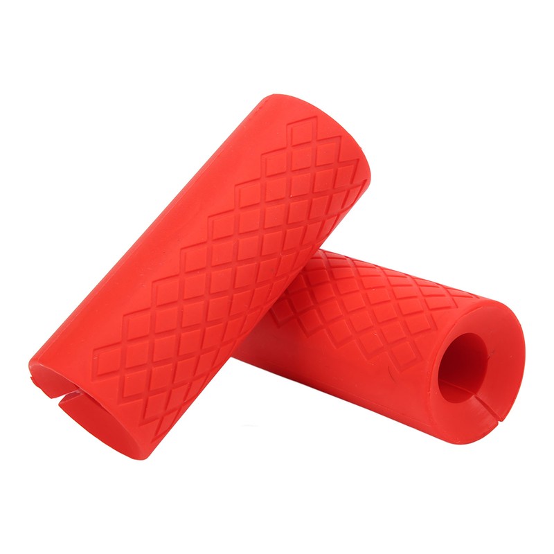 1 Pair Dumbbell Grip Silicone Anti Slip Thicken Bar Grip