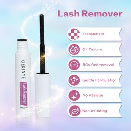 Gekinye Lash Glue Remover 5ML: Lash Remover for Cluster Lashes False Lashes DIY at Home Eyelash Glue Remover