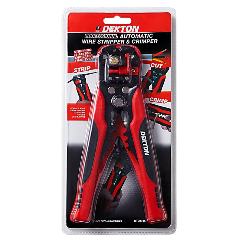 DEKTON PRO Automatic Wire Stripper and Crimper - Tool for