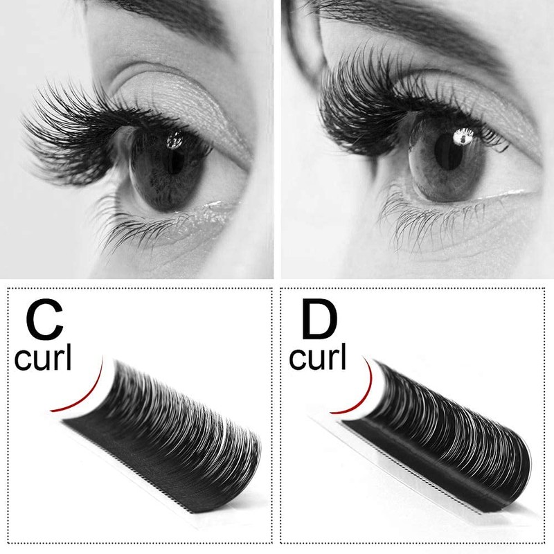Eyelash Extensions 0.05 D Curl 13mm QUEWEL Classic Eyelash Extensions