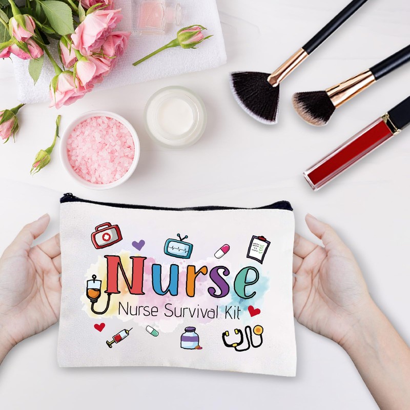 CREATCABIN Nurse Practitioner Bag Nurse Survival Kit Bag Polycotton Cosmetic