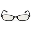 Elecom G-BUC-S02BK Blue Light Cut Glasses Clear Lens Square Frame